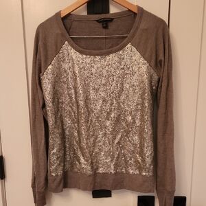 Banana Republic Gray Stretch Top